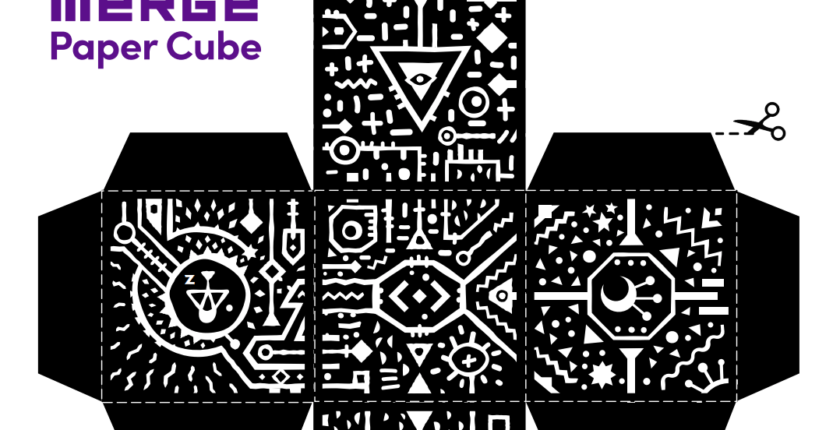 🧊Learning app augmented reality VR/AR free. Making paper or giant Merge Cube that students can create at home as a DIY project 1 Making the paper or giant Merge Cube DIY project