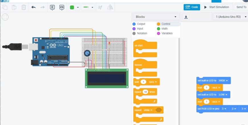 ⚡ Arduino Coding and 📐Circuits Design with 🎲 TinkerCAD