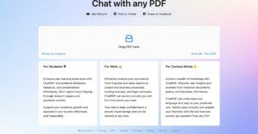 ChatPDF An Effective Tool for Learning, Work, and Curiosity by chatting with a PDF