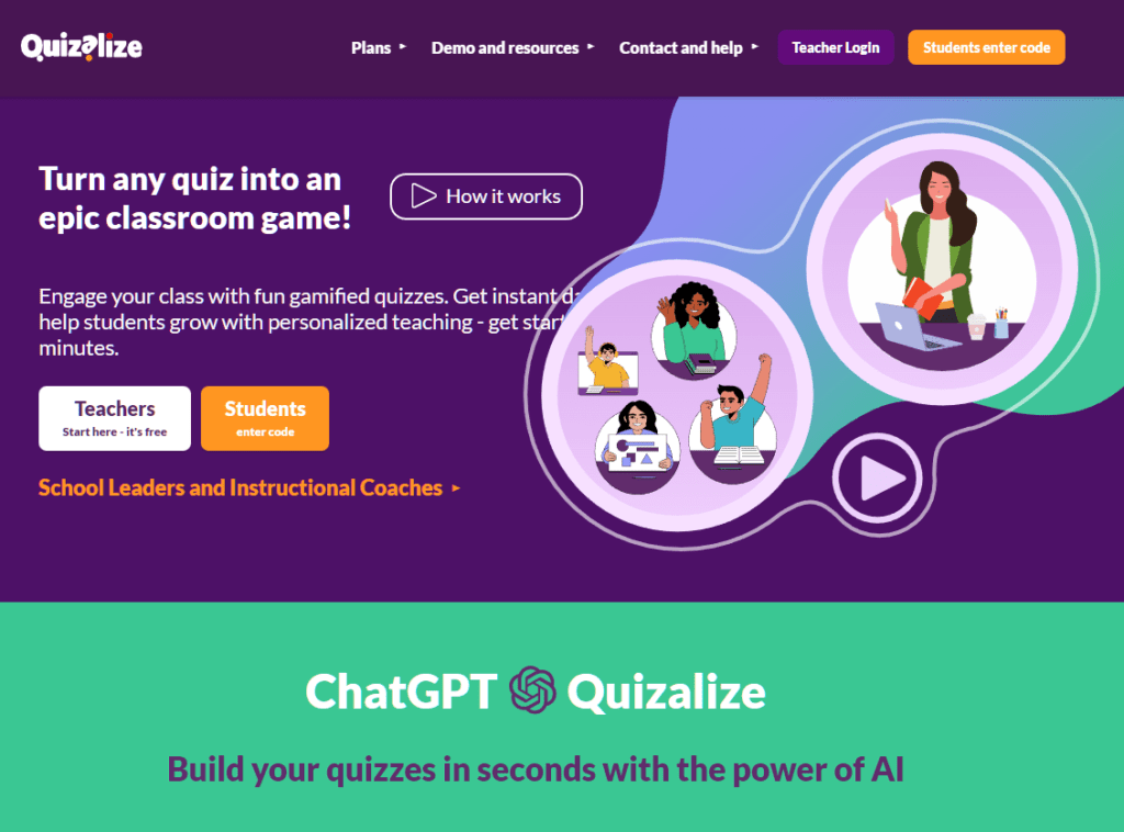 Quizalize How to make engaging quiz fast and easy for teachers with the power of AI ChatGPT and importing Google Form